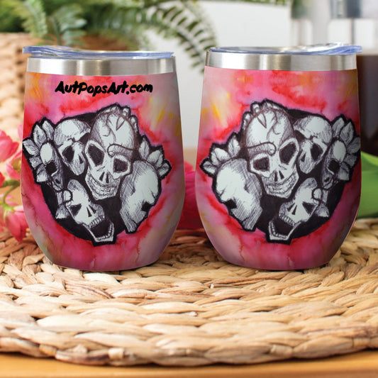 Skullz Stainless Steel Cup Wine Tumbler