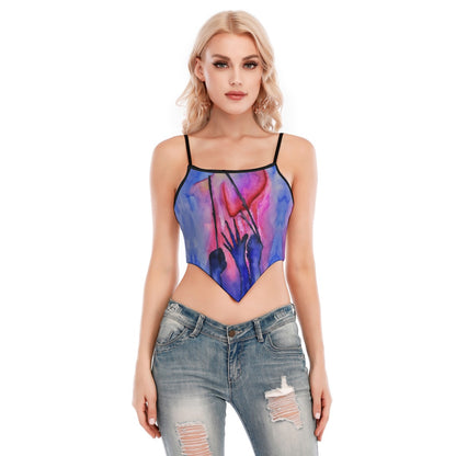 Heart Strings All-Over Print Women's Cami Tube Top