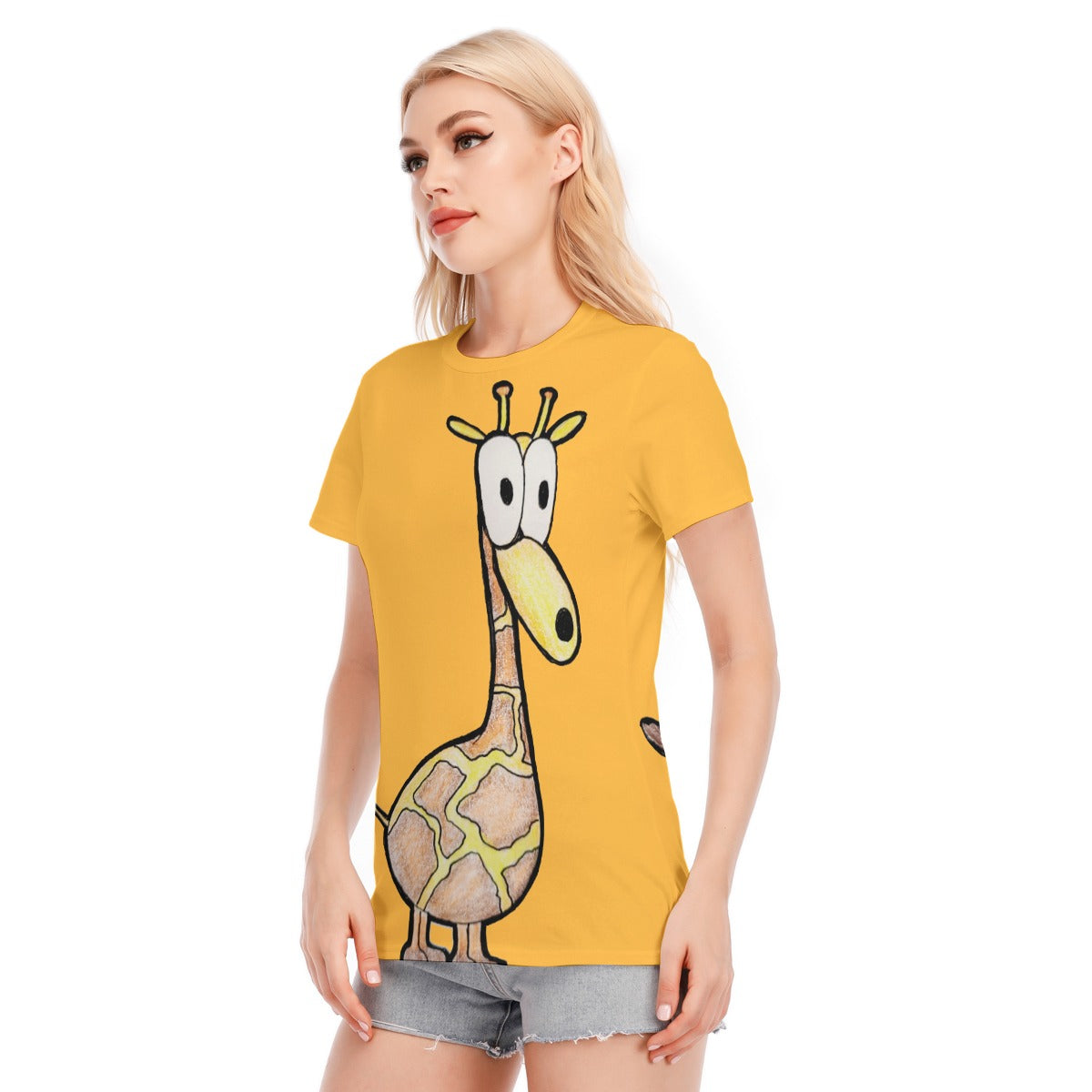 Pop's Critters Phil All-Over Print Women's Round Neck T-Shirt | 190GSM Cotton