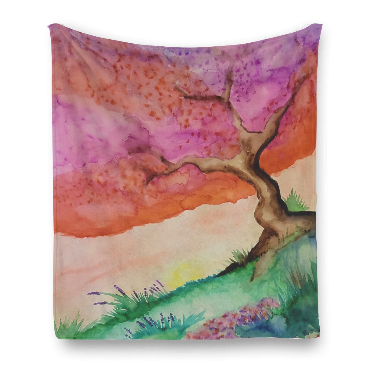 A New Dawn Single-Side Printing Flannel Blanket