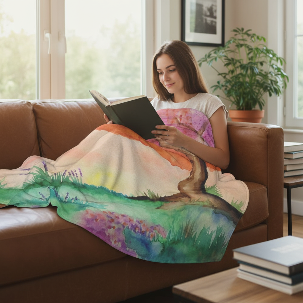 A New Dawn Single-Side Printing Flannel Blanket