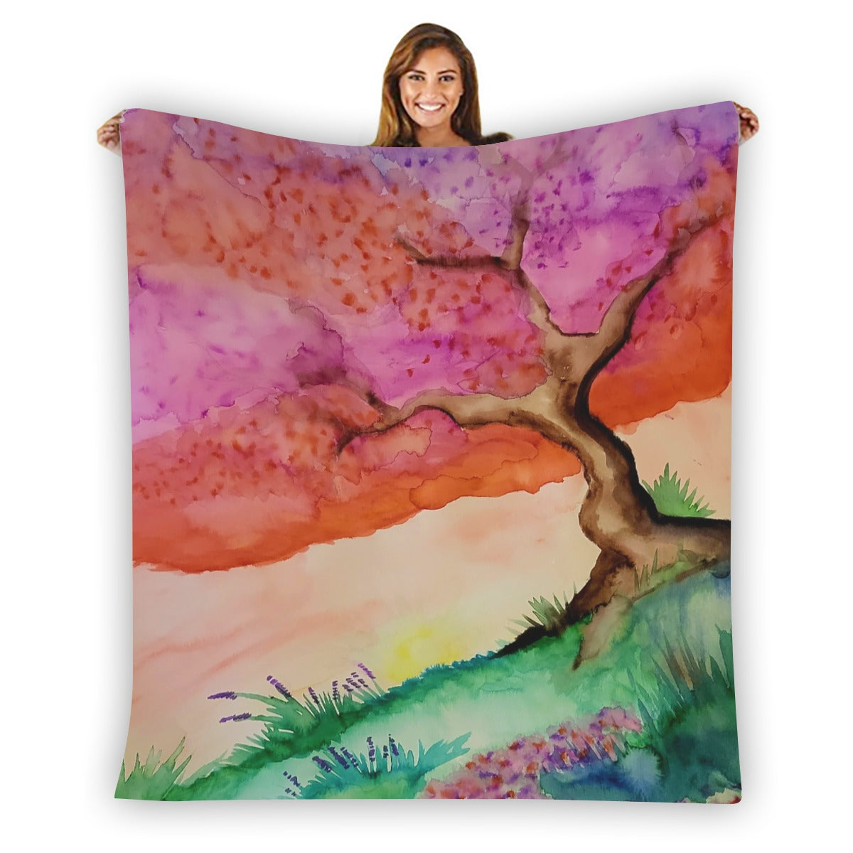 A New Dawn Single-Side Printing Flannel Blanket