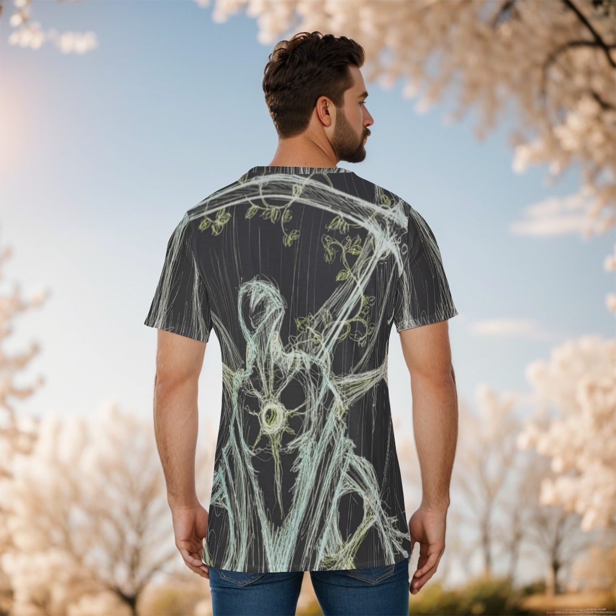 Death's Embrace All-Over Print Men's O-Neck T-Shirt