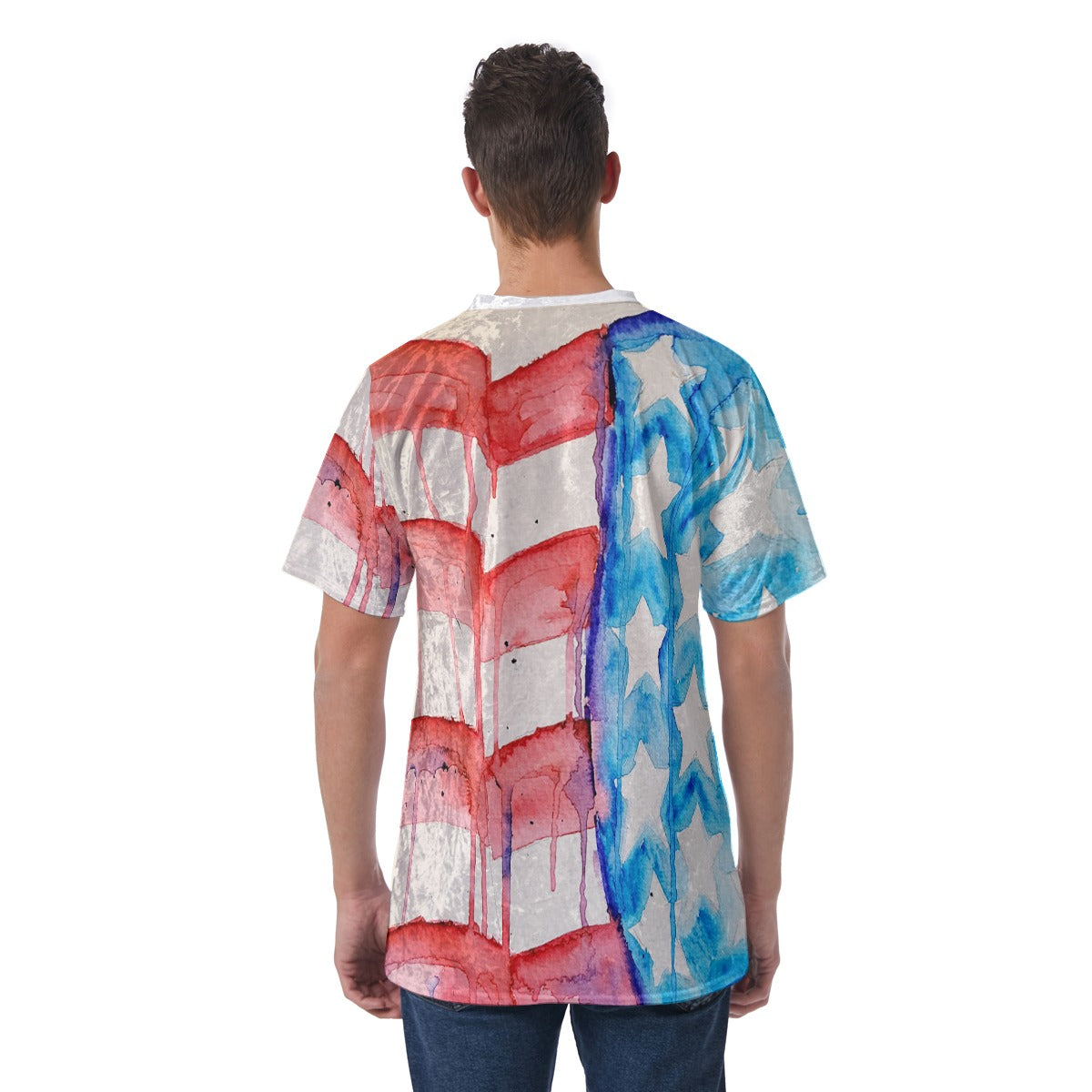 Old Glory All-Over Print Men's T-Shirt | Velvet