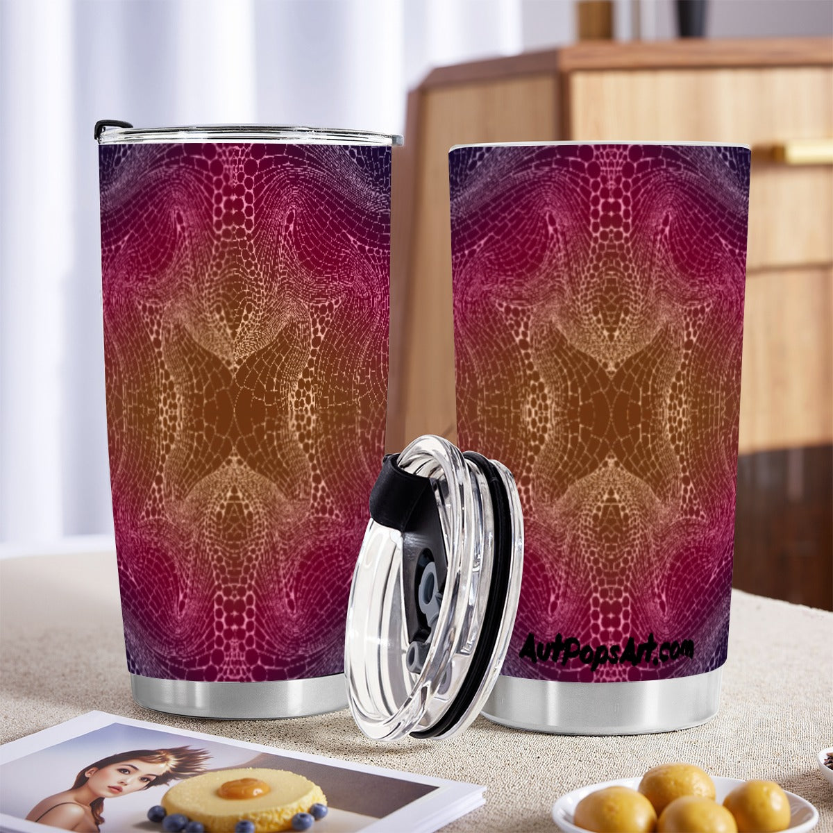 Signs of Life Sunset Custom 20OZ Tumbler With Sliding Lid For The USA