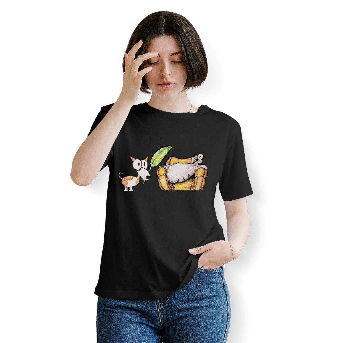 Pop's Critters My Queen! Crew Neck T-Shirt