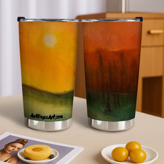 Heart of Autumn Custom 20OZ Tumbler With Sliding Lid For The USA
