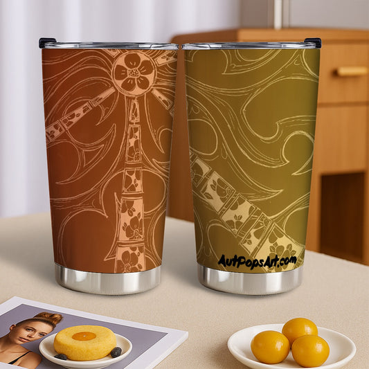 Flowers Sunrise Custom 20OZ Tumbler With Sliding Lid For The USA