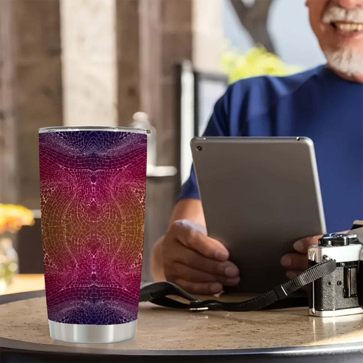 Signs of Life Sunset Custom 20OZ Tumbler With Sliding Lid For The USA