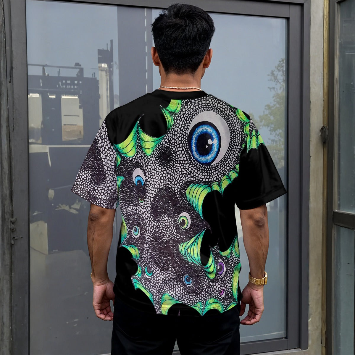 The Eyes Have It. Drop-shoulder T-shirt|180GSM