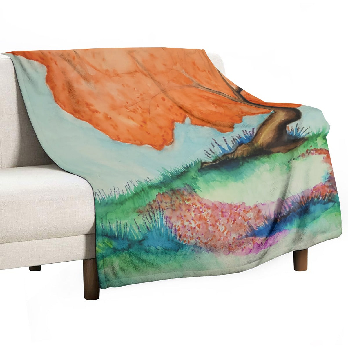 Circle of Fairies Single-Side Printing Flannel Blanket