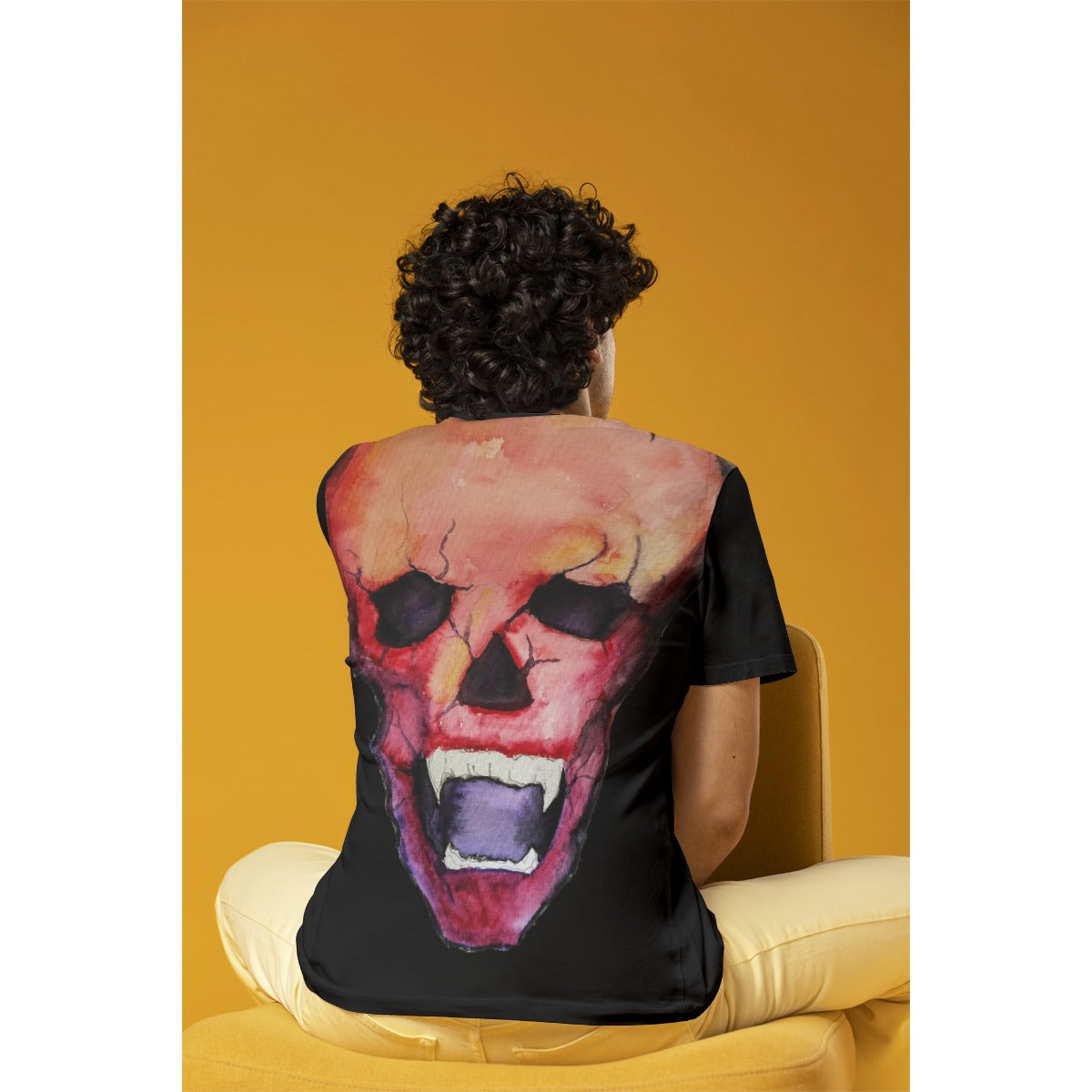Blood Skull All-Over Print Men's O-Neck T-Shirt