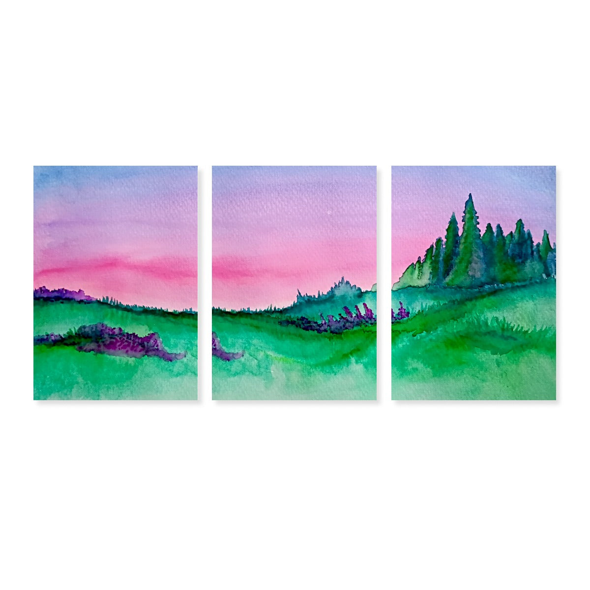 Lost in Bliss Framed Three-Piece Mural For The USA 2:3