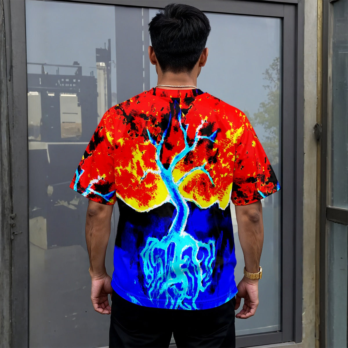 Fire and Ice  Drop-shoulder T-shirt|180GSM