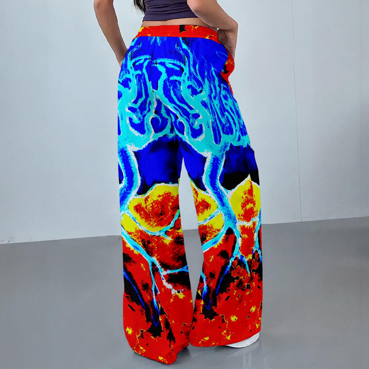 Fire and Ice All-Over Print Women's Casual Pants