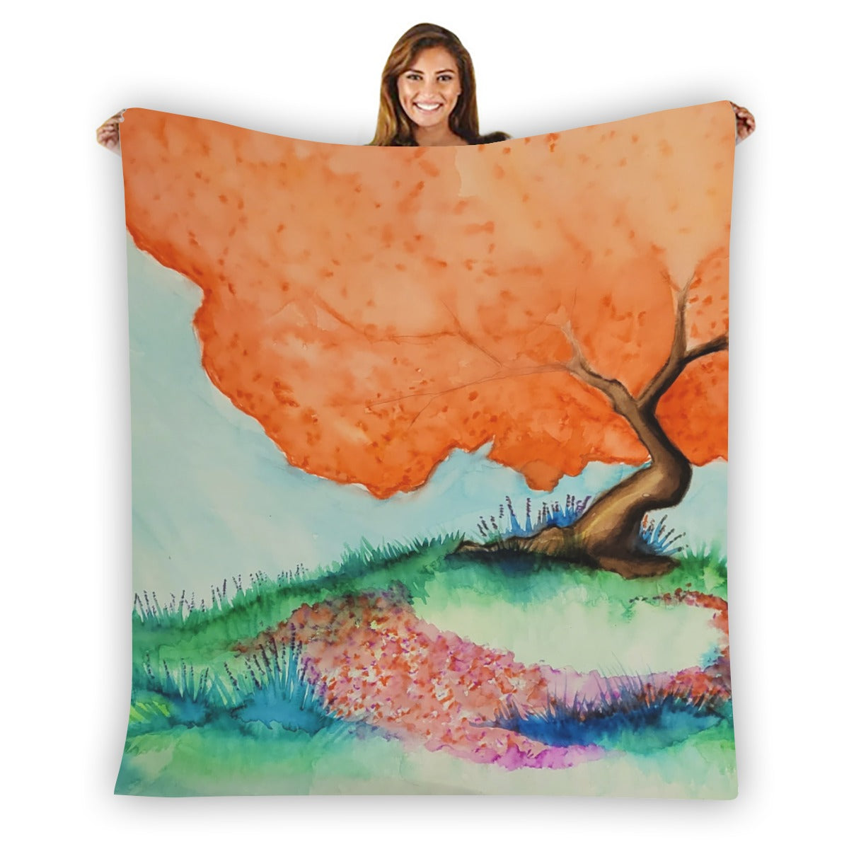 Circle of Fairies Single-Side Printing Flannel Blanket