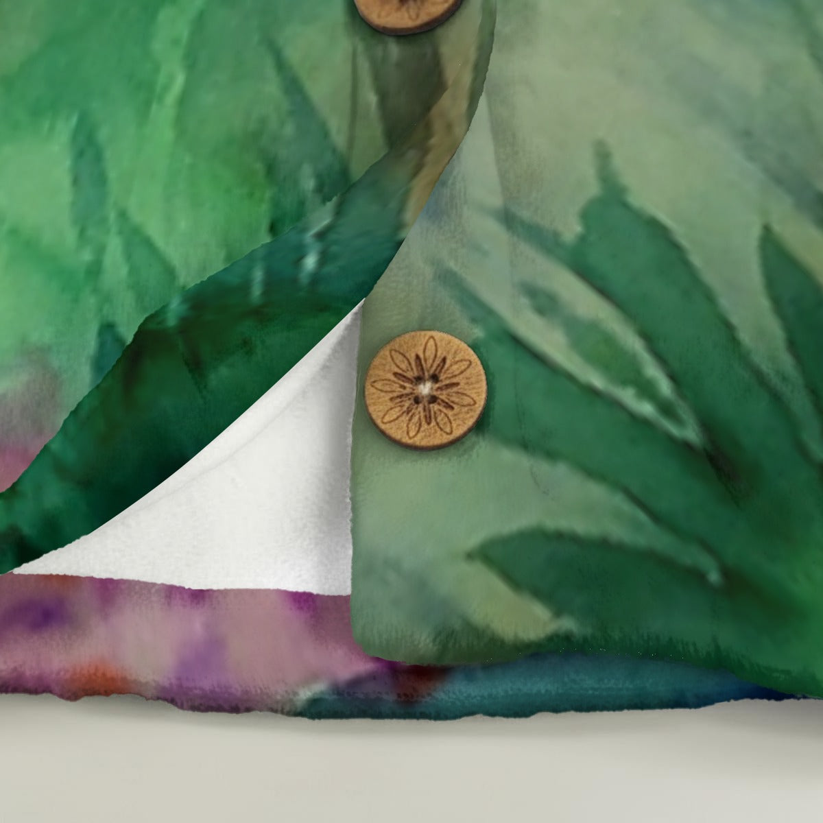 A New Dawn All-Over Print Women's Flannel Hoodie with Cat Ears