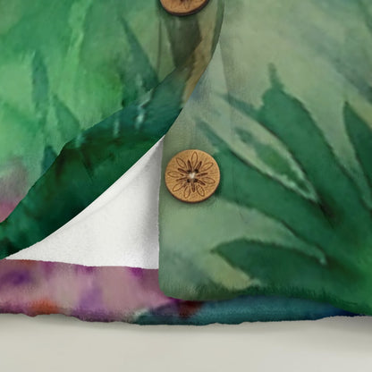 A New Dawn All-Over Print Women's Flannel Hoodie with Cat Ears