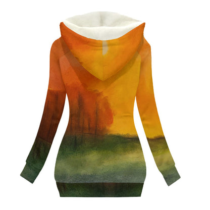 Autumn's Heart Women's Long Jacket With Fleece Lining