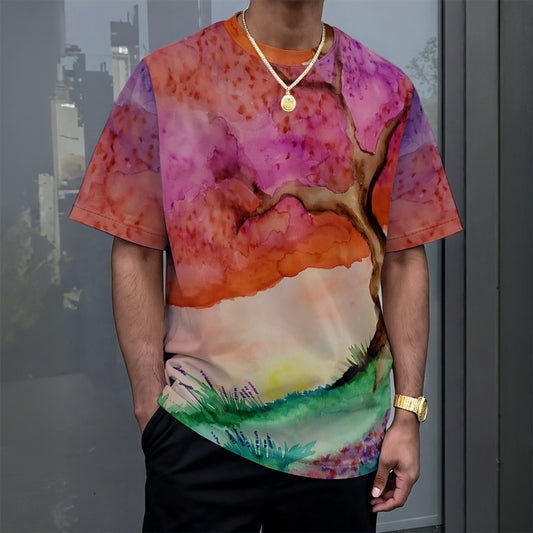 A New Dawn Drop-shoulder T-shirt|180GSM