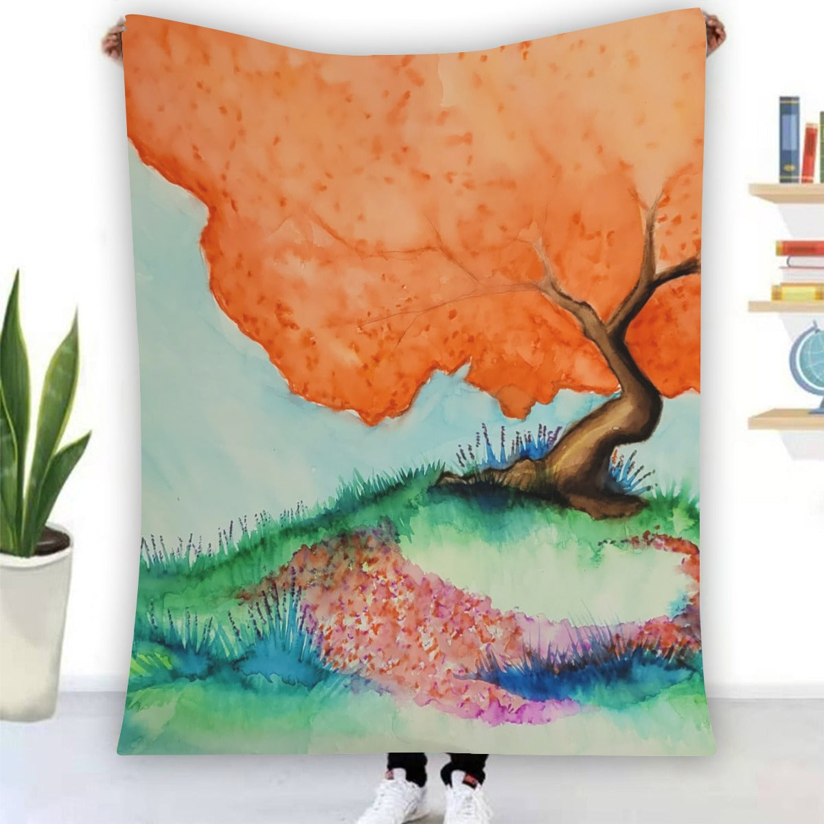 Circle of Fairies Single-Side Printing Flannel Blanket