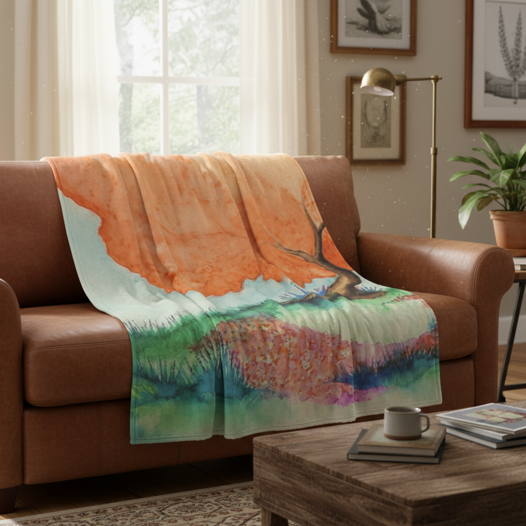 Circle of Fairies Single-Side Printing Flannel Blanket