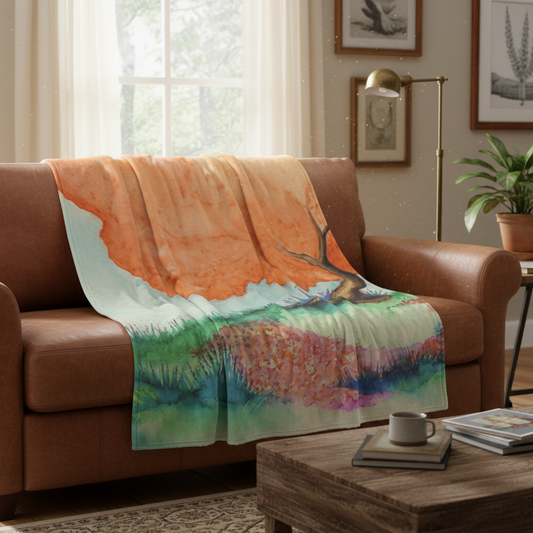 Circle of Fairies Single-Side Printing Flannel Blanket