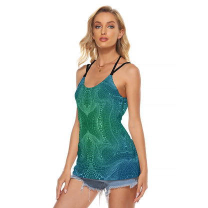 Signs of Life Spring All-Over Print Women's Halter Top With Backless