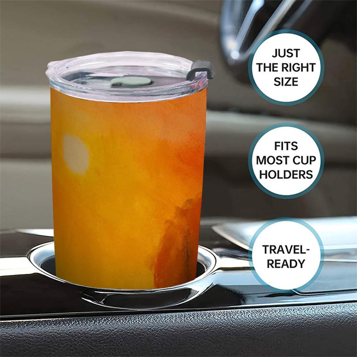 Heart of Autumn Custom 20OZ Tumbler With Sliding Lid For The USA