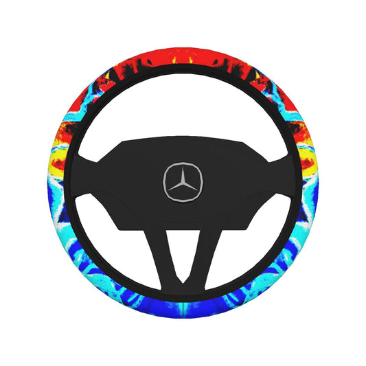 Fire and Ice All-over Print Steering Wheel Cover