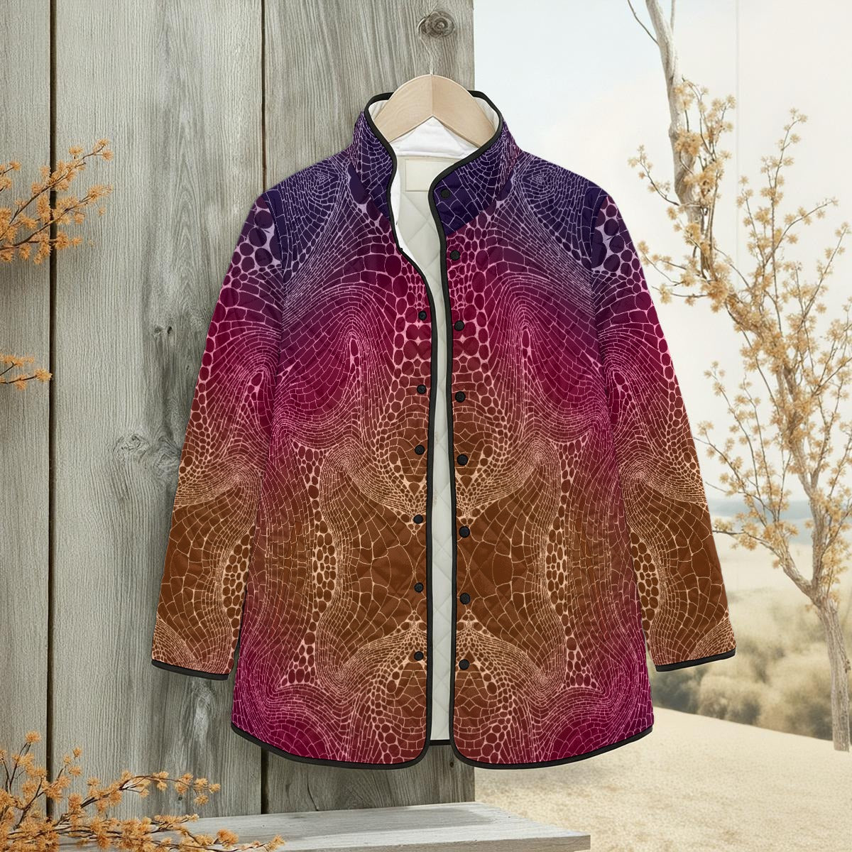 Signs of Life Women's Quilted Jacket with Side Slits