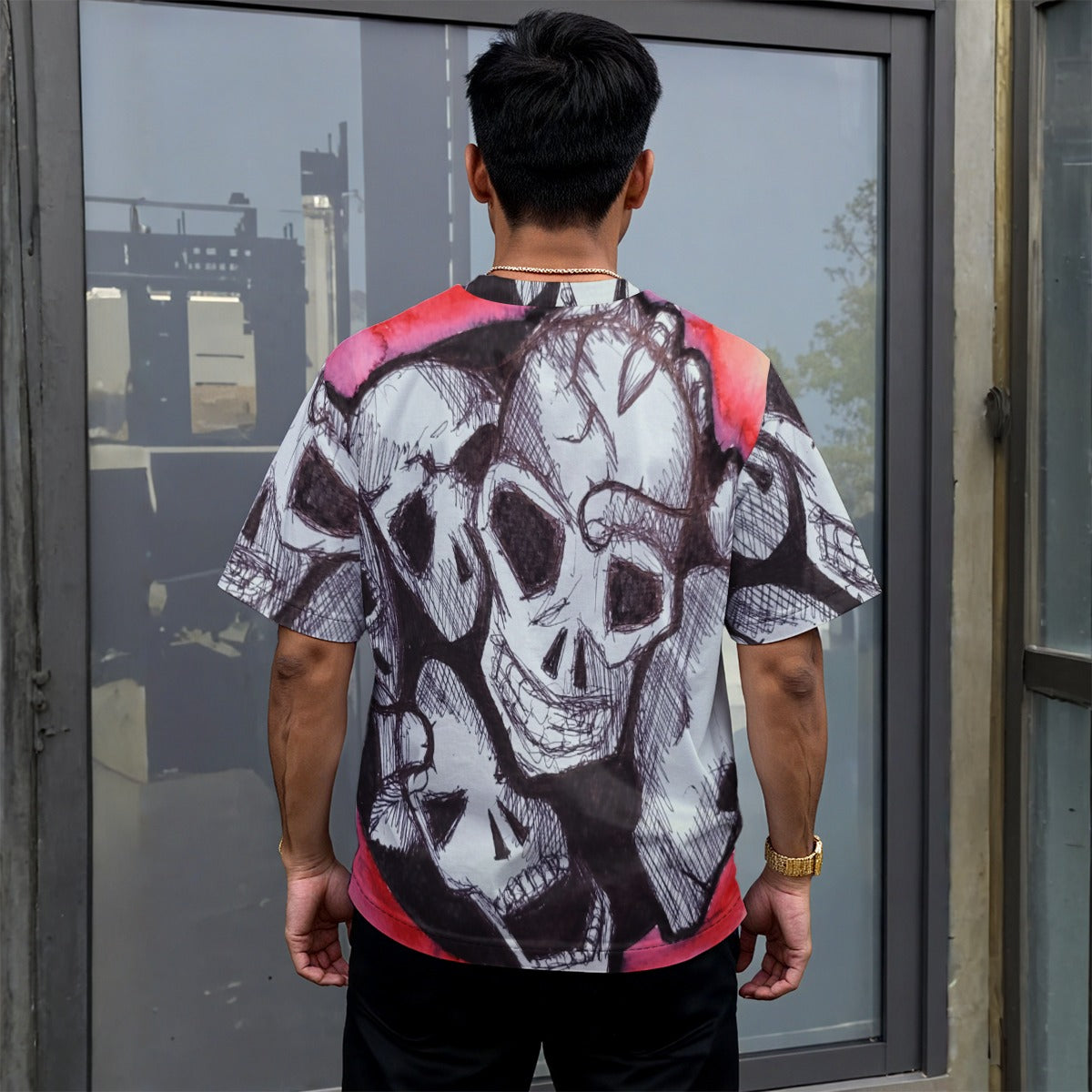 Skullz Drop-shoulder T-shirt|180GSM