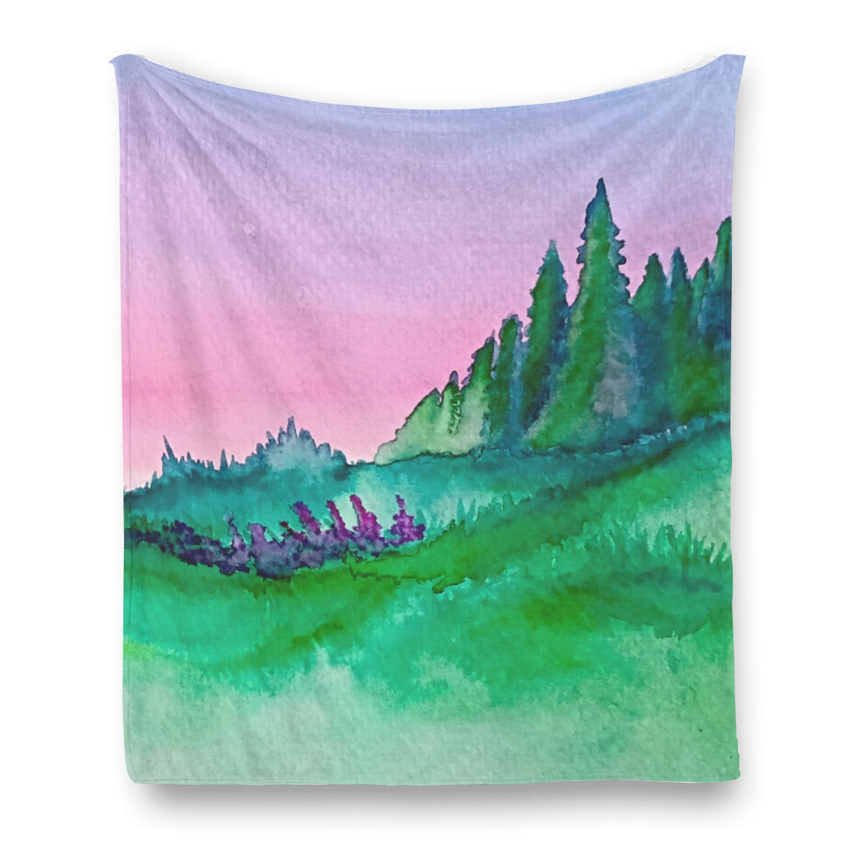 Lost in Bliss Single-Side Printing Flannel Blanket