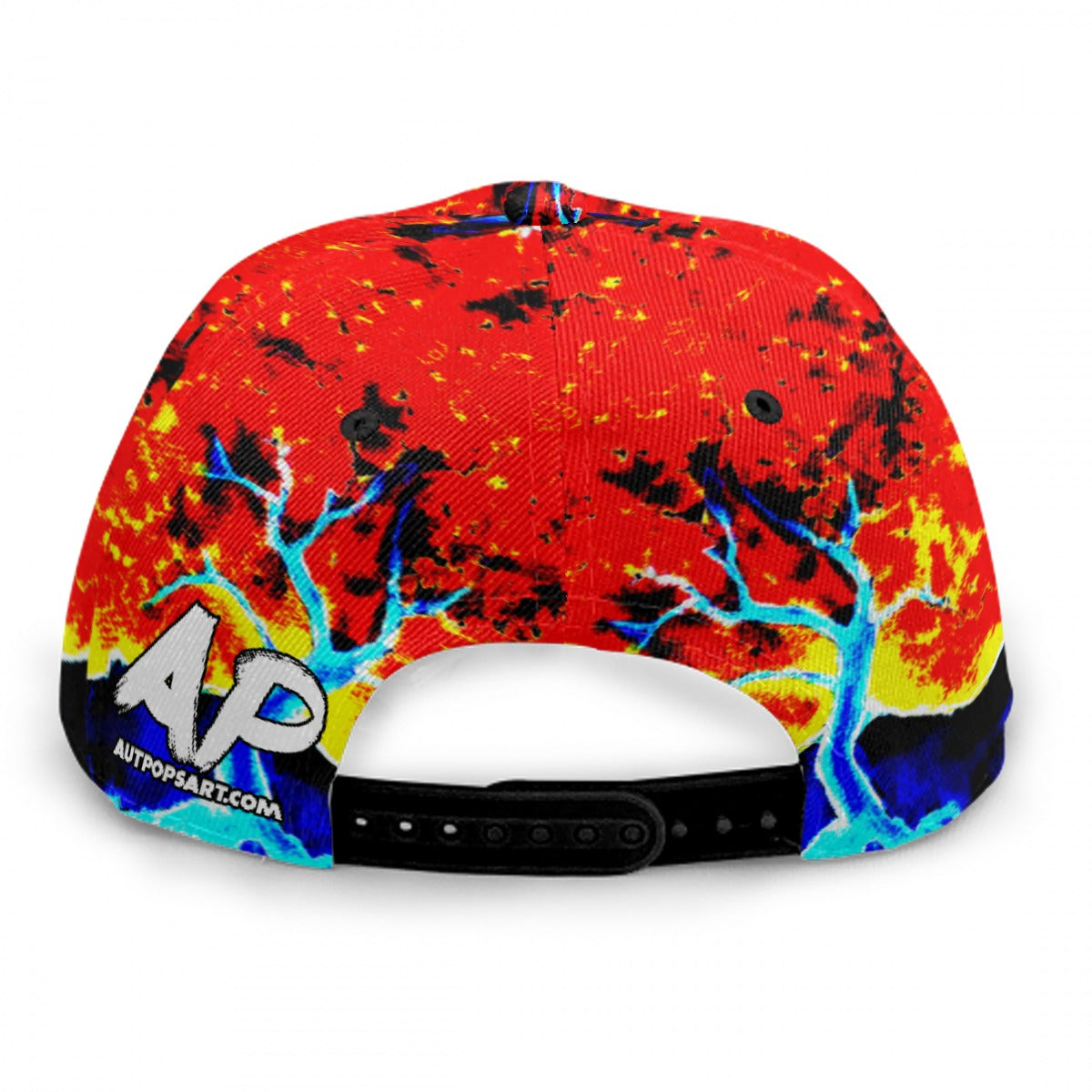 Fire and Ice Baseball Cap With Flat Brim