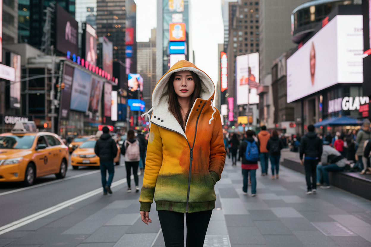 Autumn's Heart Women's Long Jacket With Fleece Lining