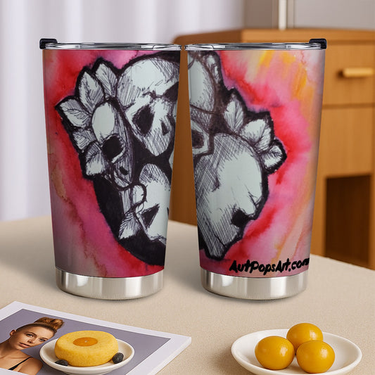 Skullz Custom 20OZ Tumbler With Sliding Lid For The USA