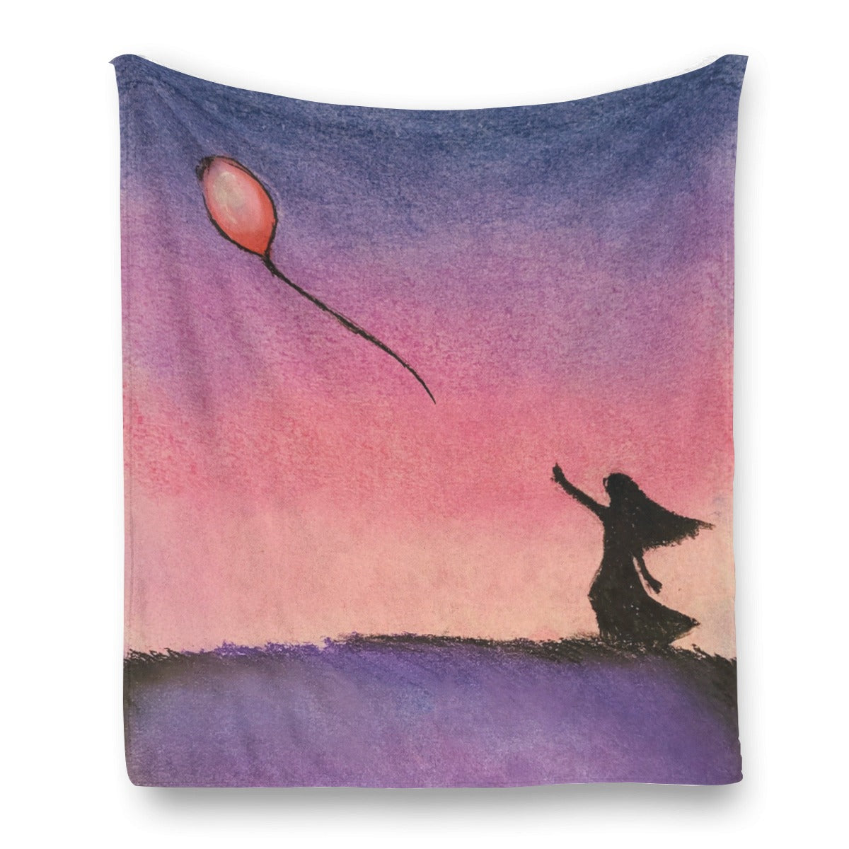 Chasing The Dream Single-Side Printing Flannel Blanket