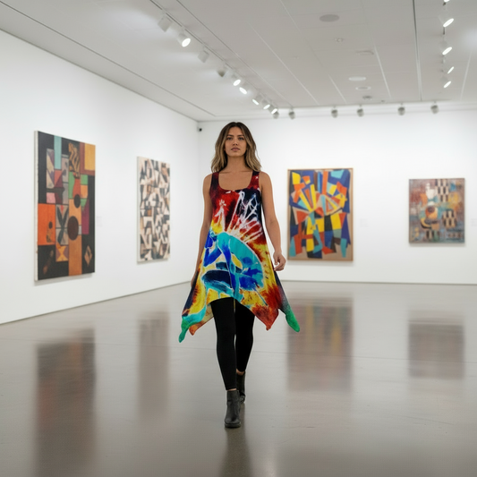 Pins and Needles Inverted All-over print Women's Sleeveless Tank Dress