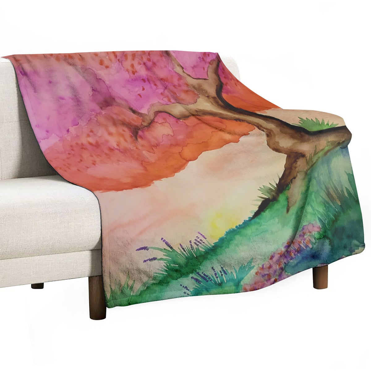A New Dawn Single-Side Printing Flannel Blanket