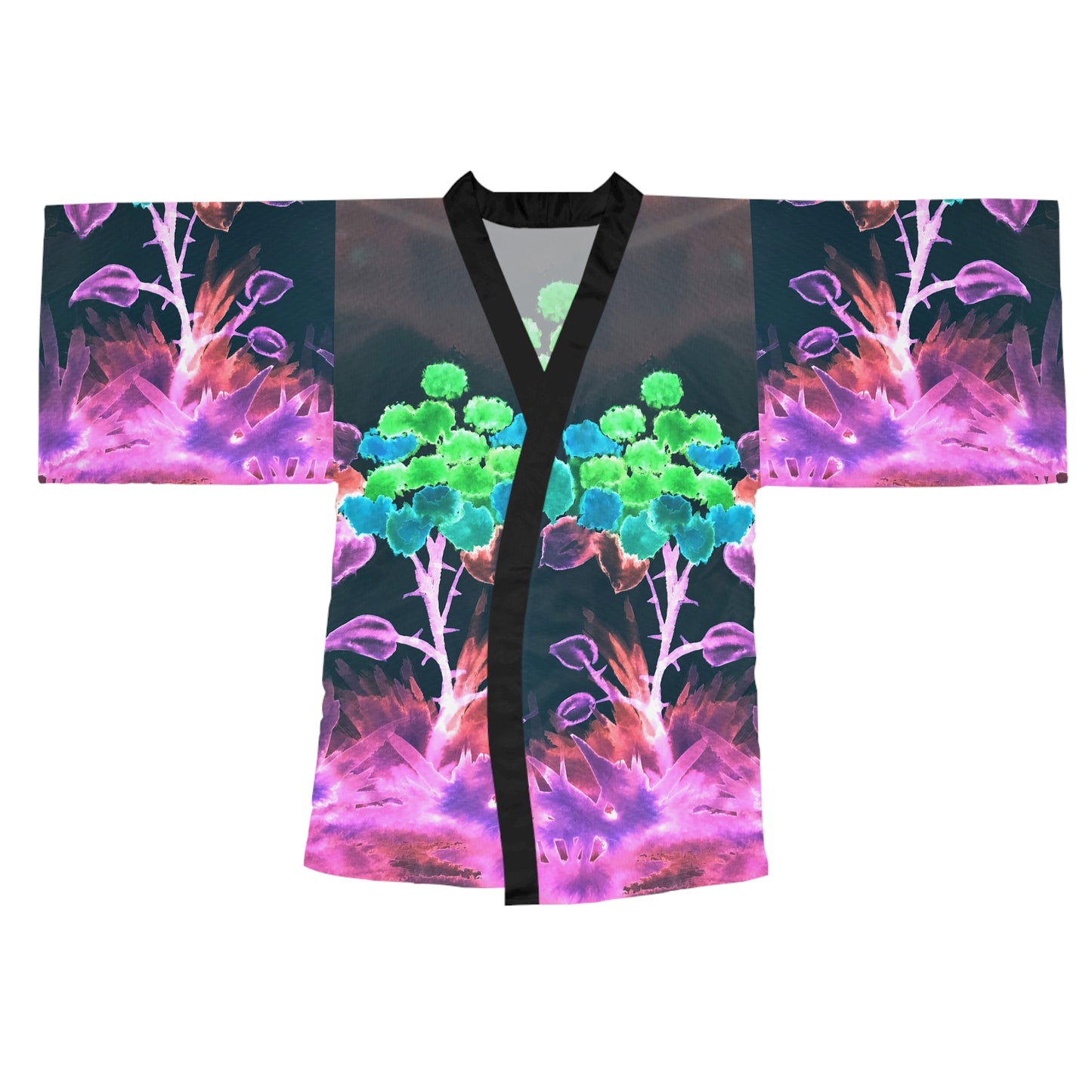 Morning Bloom Inverted Kimono Robe