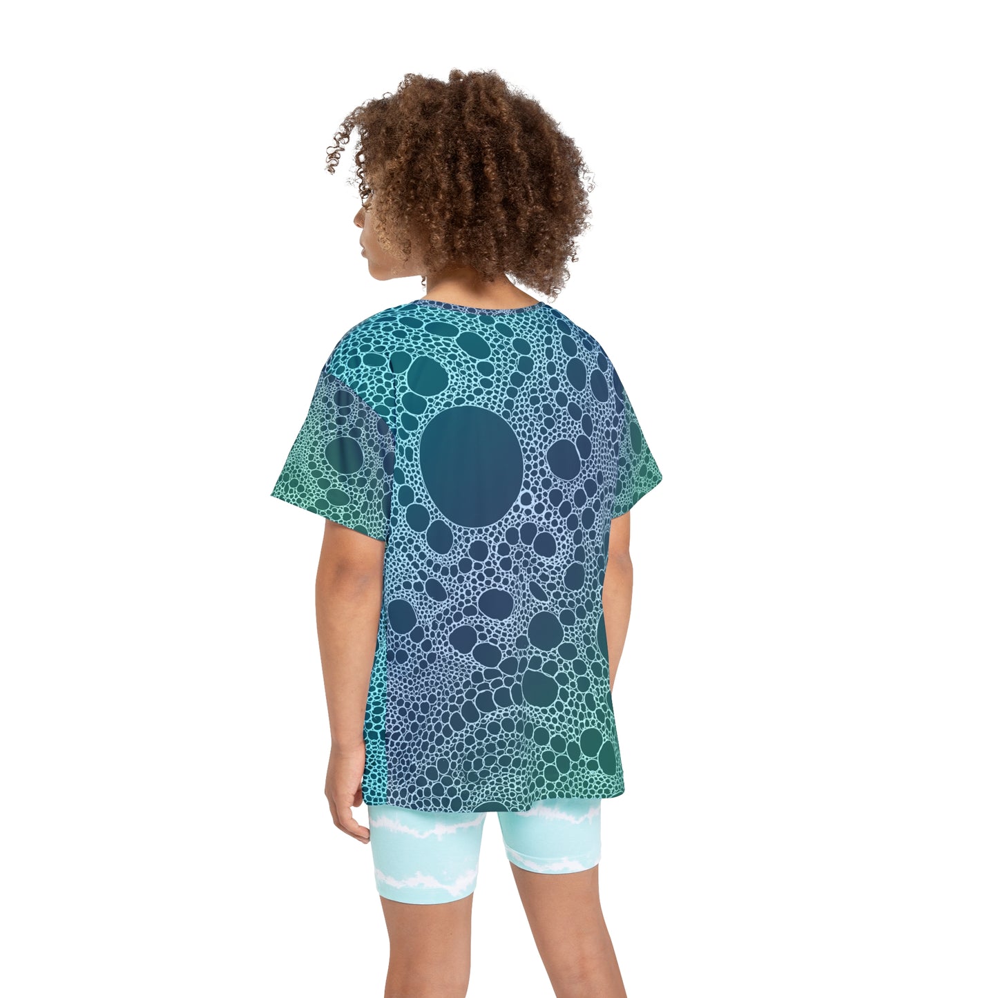 Lost In Circles Ocean Blue Kids Sports Jersey (AOP)