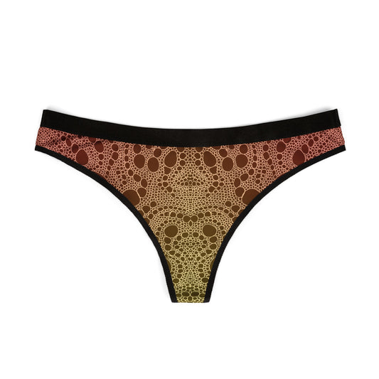 Lost in Circles Sunrise Women's Thongs (AOP)