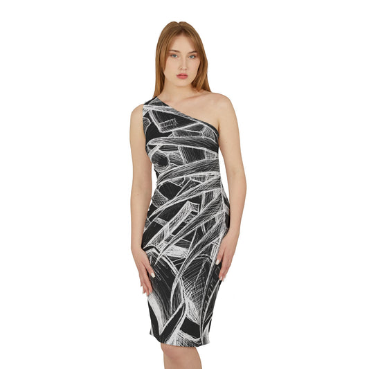 Inverted Sketch Shoulder Dress