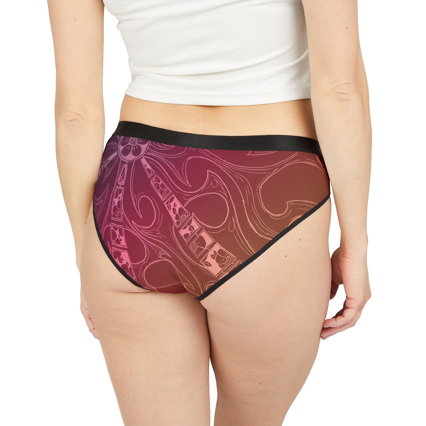 Flower Sketch Rose Women's Underwear (AOP)