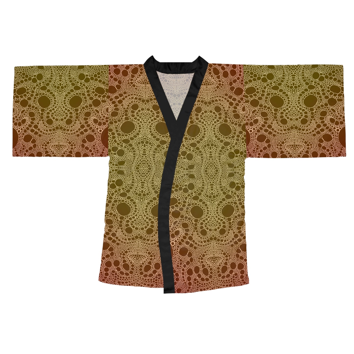 Lost in Circles Sunrise Long Sleeve Kimono Robe (AOP)