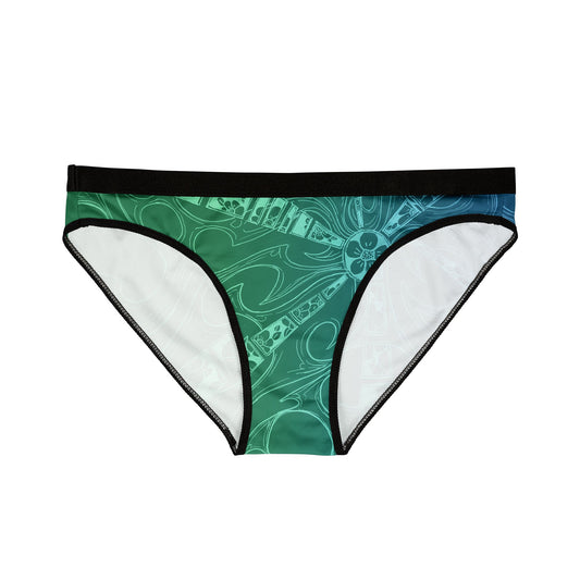 Flower Sketch Aquamarine Women's Underwear (AOP)