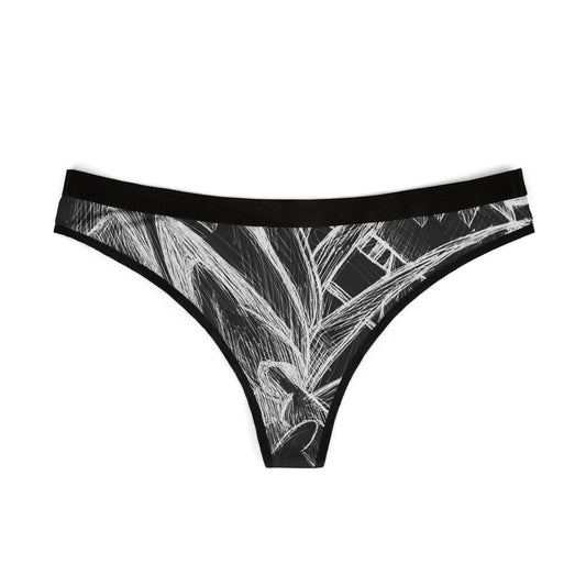 Inverted Sketch Women's Thongs (AOP)