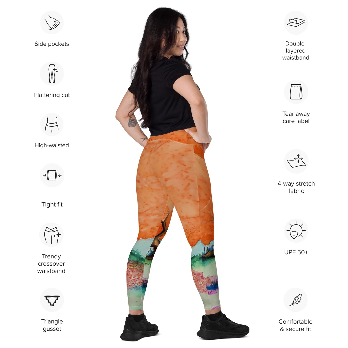 To Dance with Fairies Crossover leggings with pockets