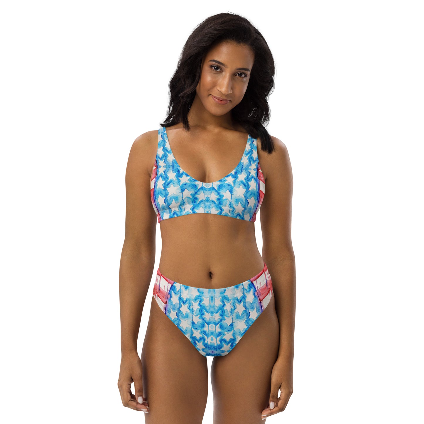 Old glory Recycled high-waisted bikini