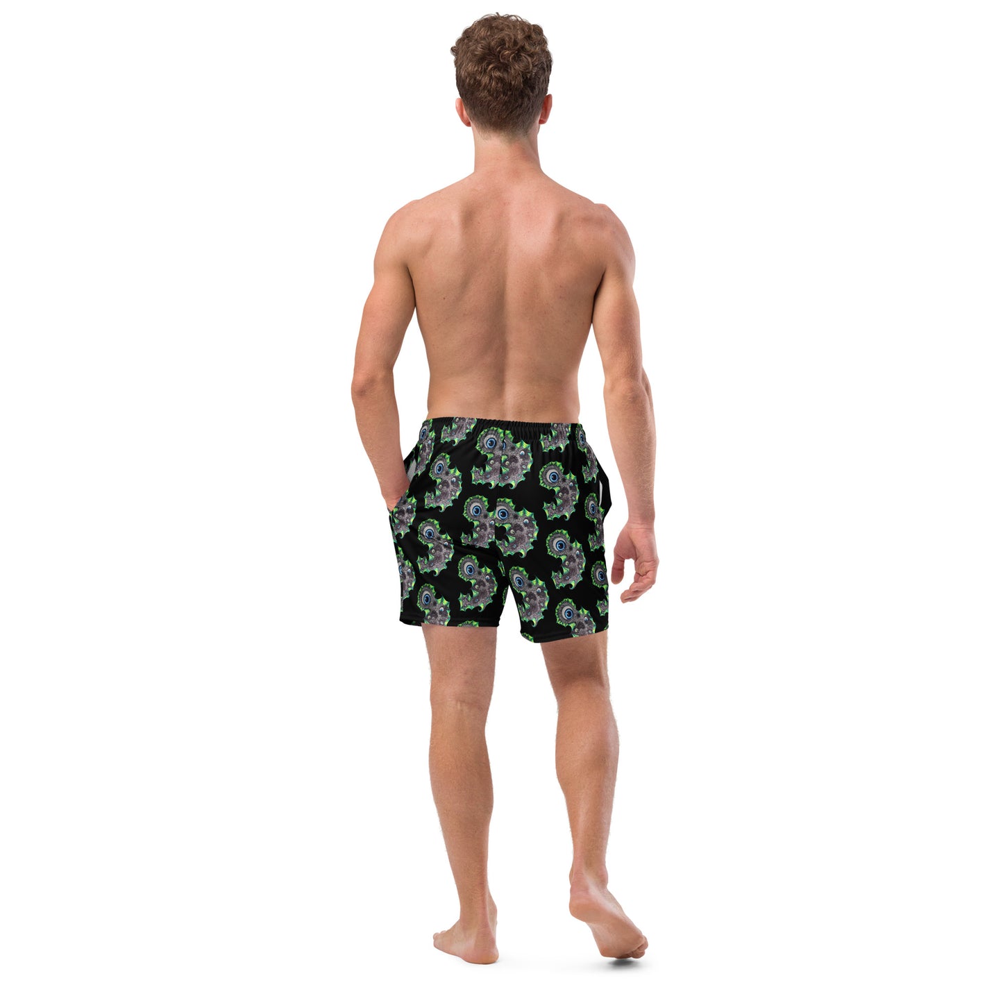 The Eyes Have IT All-Over Print Recycled Swim Trunks